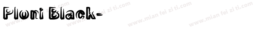 Ploni Black字体转换